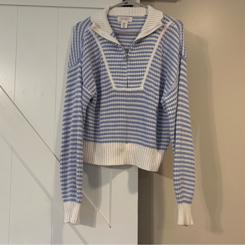 Jessica Simpson Blue and Sweater with Zipper